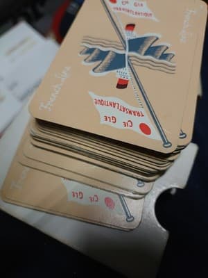 Compagnie Generale Transatlantique French Line Deck Playing Cards Original Box - - Thumbnail 6