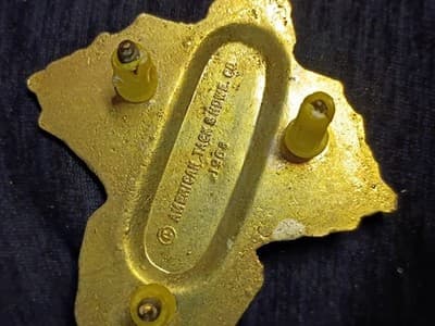 Vintage 1968 American Tack & Hardware Brass Fleur-de-lis Wall Hook - Thumbnail 4