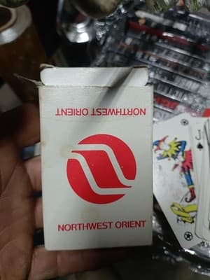 2 Vintage Decks Of Playing Card From: /Air France. / Northwest Orient - Thumbnail 5