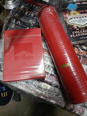2 Decks Of Playing Cards And A 50 Count Red Marlboro Poker Chip.. Cards Are... - Thumbnail 2