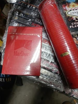 2 Decks Of Playing Cards And A 50 Count Red Marlboro Poker Chip.. Cards Are... - Thumbnail 3