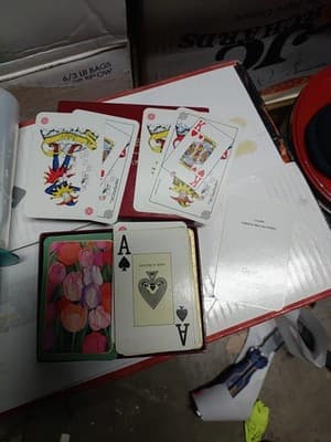 Caspari - Playing Card Double Deck - Tulips by Mary Ann Perkins Complete - Thumbnail 2