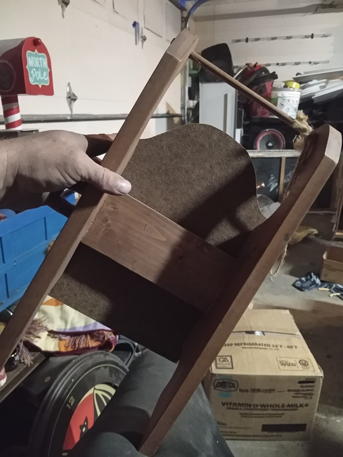 2007 wooden sled with a beautiful painting by Nina Stachewiez. - Thumbnail 3