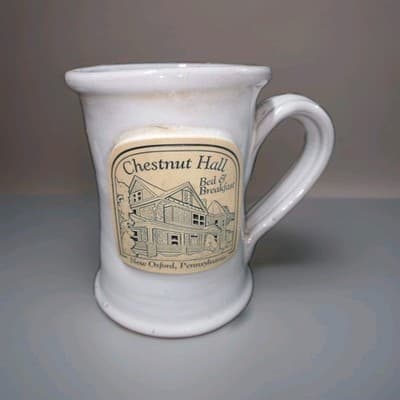 Daneen Pottery Coffee Mug Chestnut Hall Bed & Breakfast New Oxford Pennsylvania - Image 1
