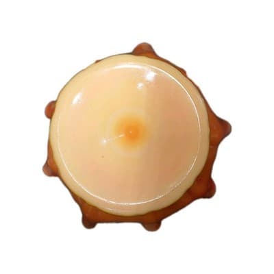 Vintage L.E. Smith Bittersweet Mid Century Modern Slag Glass Compote Dish - Thumbnail 8