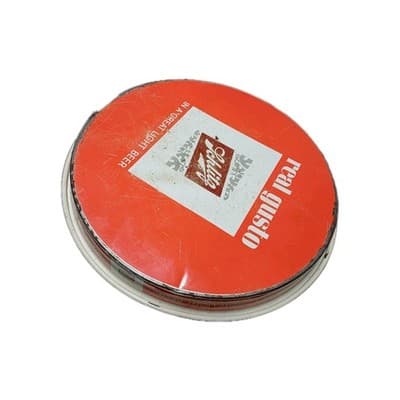 Vintage Schlitz Real Gusto Beer Metal Serving Tray Has Some Dents and Scratches - Thumbnail 5