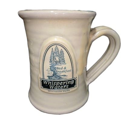 Daneen Pottery Coffee Mug Whispering Waters Bed & Breakfast Wisconsin Dells - Image 1
