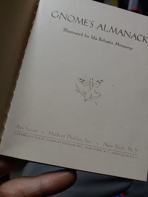 Vintage The Gnome's Almanack By Ida Morpurgo / June Head 1942 Hardcover Dubler - Thumbnail 7