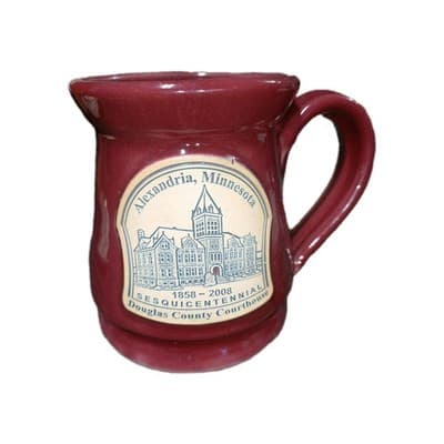 Daneen Pottery Coffee Mug Alexandria, Minnesota Sesquicentennial Douglas County - Image 1