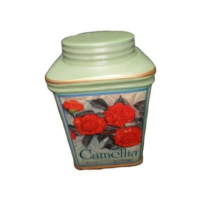 Oneida Ceramic Vintage Label Camellia Canister - Thumbnail 2