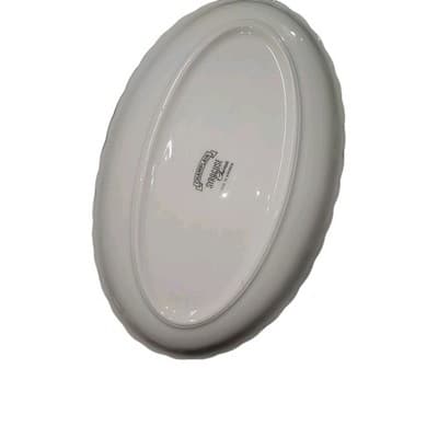 Syracuse China CHAMPLAIN Gravy Boat & Attached Underplate - Gold Swirl Leaf - Thumbnail 8