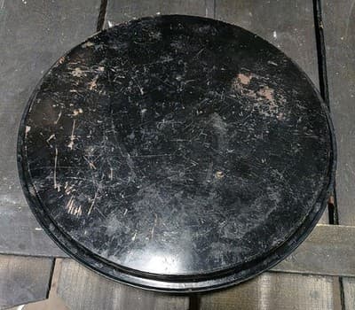 VTG MINNESOTA STATE ROUND BLACK METAL SOUVENIR SERVING TRAY PLATTER USA 11" #2 - Thumbnail 2