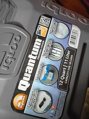 New Igloo Quantum 12 Qt Cooler & Ozark Trail 21pc Camping Table Setting Set Blue - Thumbnail 13