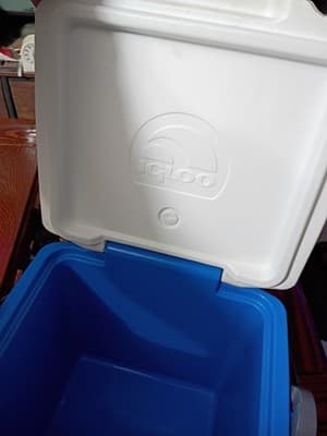 New Igloo Quantum 12 Qt Cooler & Ozark Trail 21pc Camping Table Setting Set Blue - Thumbnail 12