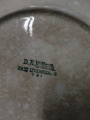 Antique D.E. McNicol Pink & Gold Floral Plate - L.A. Schwartz Evansville Minn... - Thumbnail 4