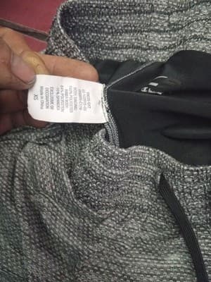 Champion Running Shorts Womens XSmall 2 in 1 Black Double Layer Logo - Thumbnail 3