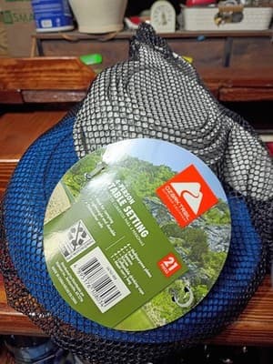 New Igloo Quantum 12 Qt Cooler & Ozark Trail 21pc Camping Table Setting Set Blue - Thumbnail 3