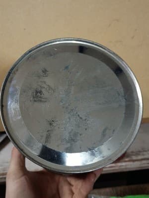 Set of 2 Vintage Calumet 5 lb Baking Powder Tins - Large 8" Cans - Design... - Thumbnail 7