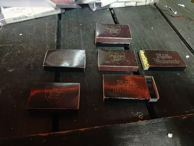 7 Vtg Eddie Webster’s Matchboxes - UNSTRUCK - New Old Stock Bloomington MN - Image 1