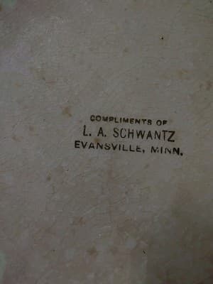 Antique D.E. McNicol Pink & Gold Floral Plate - L.A. Schwartz Evansville Minn... - Thumbnail 2