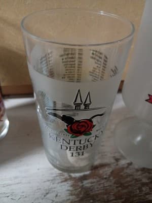 Vintage Horse Racing Glass Lot of 4 - 1986 Smile Breeders’ Cup & Kentucky Derby - Thumbnail 9
