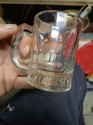 Mini Vintage A&W Rootbeer Small Glass Mugs Old Logo Mug 3" Shot Glass - Thumbnail 4