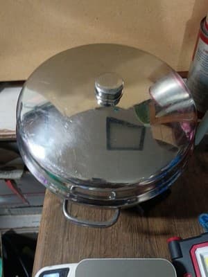 Vintage Farberware 344A Electric Skillet Stainless Steel w/ Lid Rack & Cord USA - Thumbnail 2