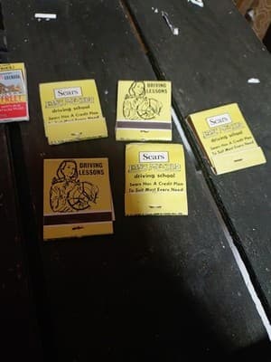 Lot of 20 Vintage Matchbooks FULL UNSTRUCK Sears Driving School King Edward... - Image 1