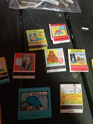Lot of 20 Vintage Matchbooks FULL UNSTRUCK Sears Driving School King Edward... - Thumbnail 4