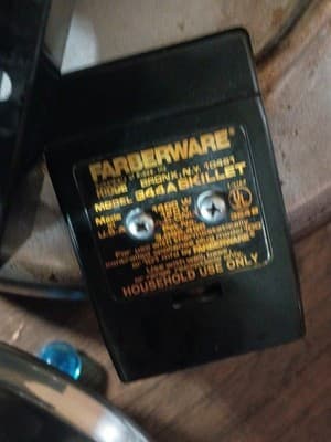 Vintage Farberware 344A Electric Skillet Stainless Steel w/ Lid Rack & Cord USA - Thumbnail 11