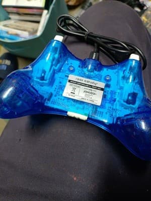 Rock Candy Wired Controller Xbox 360 Blueberry Boom + Breakaway Dongle (TESTED) - Thumbnail 2