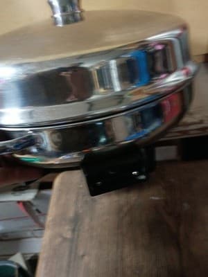 Vintage Farberware 344A Electric Skillet Stainless Steel w/ Lid Rack & Cord USA - Thumbnail 3