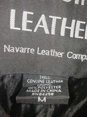 Vintage Navarre Black Patchwork Leather Trench Coat Men’s Medium 48" Long Matrix - Thumbnail 6