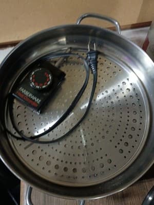 Vintage Farberware 344A Electric Skillet Stainless Steel w/ Lid Rack & Cord USA - Thumbnail 7