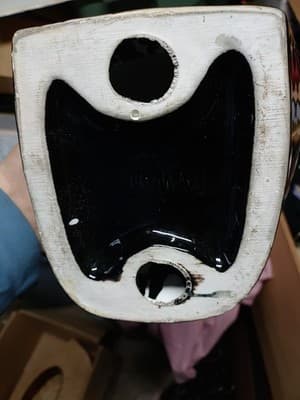 Vintage 1970s Large Ceramic Cleopatra Statue Black 11” by Duncan Enterprise - Thumbnail 5