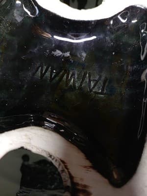 Vintage 1970s Large Ceramic Cleopatra Statue Black 11” by Duncan Enterprise - Thumbnail 6