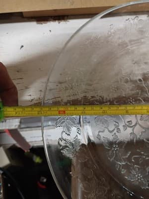 Vintage Federal Glass Poinsettia Clear 13" Platter Chop Plate Depression Glass - Thumbnail 7