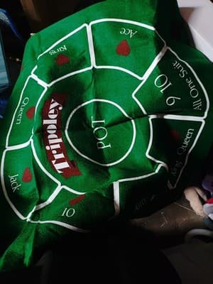 Tripoley Deluxe Mat Version Board Game of Rummy Hearts & Poker Family Cadaco - Thumbnail 7