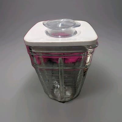 Vintage Osterizer Oster 5 Cup Square Glass Blender Jar Replacement - No Handle - - Thumbnail 7