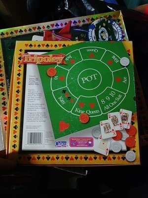 Tripoley Deluxe Mat Version Board Game of Rummy Hearts & Poker Family Cadaco - Thumbnail 3