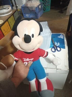 MICKEY MOUSE 20” Football Player Plush Toy Disney By Toy Factory!! - Thumbnail 2