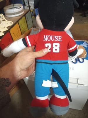 MICKEY MOUSE 20” Football Player Plush Toy Disney By Toy Factory!! - Thumbnail 4
