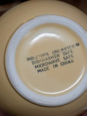 Tabletops Unlimited Yellow Stoneware Completer Set - 6pc Remaining - Read Notes - Thumbnail 3