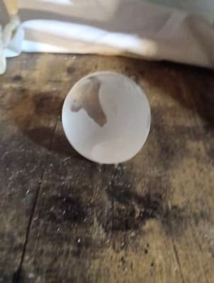 Glass Earth Globe World Etched Crystal Heavy Paper Weight - Thumbnail 4