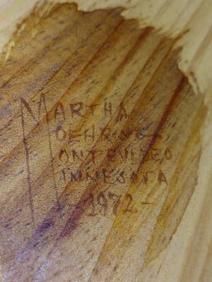 Antique Firkin Bucket Wooden Paint Decorated Hand Made 7.5" X 8" Original - Thumbnail 9