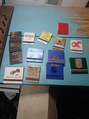 Vintage Lot of 14 Matchbooks - UNSTRUCK - 1960s-80s Advertising WI IL Blatz Kent - Image 1