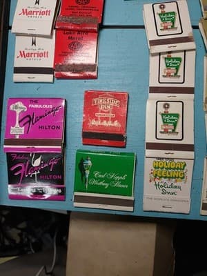 Vintage Lot of 40 Hotel & Motel Matchbooks - Mid-Century Advertising - Unstruck - Thumbnail 4