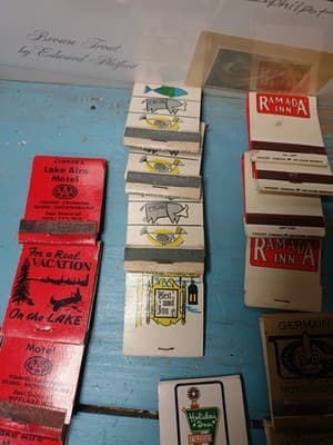 Vintage Lot of 40 Hotel & Motel Matchbooks - Mid-Century Advertising - Unstruck - Thumbnail 5