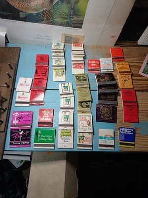 Vintage Lot of 40 Hotel & Motel Matchbooks - Mid-Century Advertising - Unstruck - Image 1