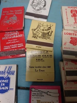 Lot of 53 Vintage Advertising Matchbooks - Unstruck - Restaurant & Supper Club - Thumbnail 6